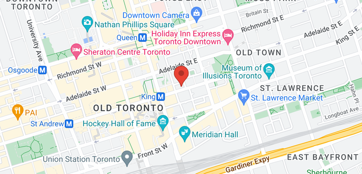 map of #145 -40 KING ST W